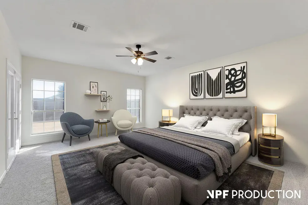 Master Bedroom - After staging
