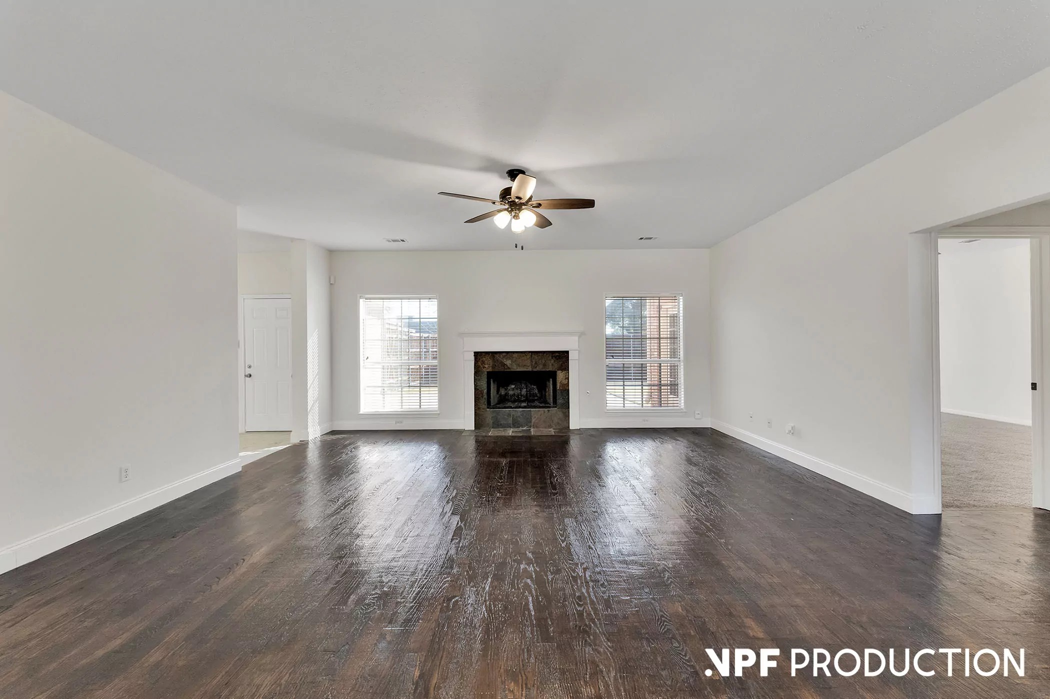 Living Room 1 virtual staging before and after