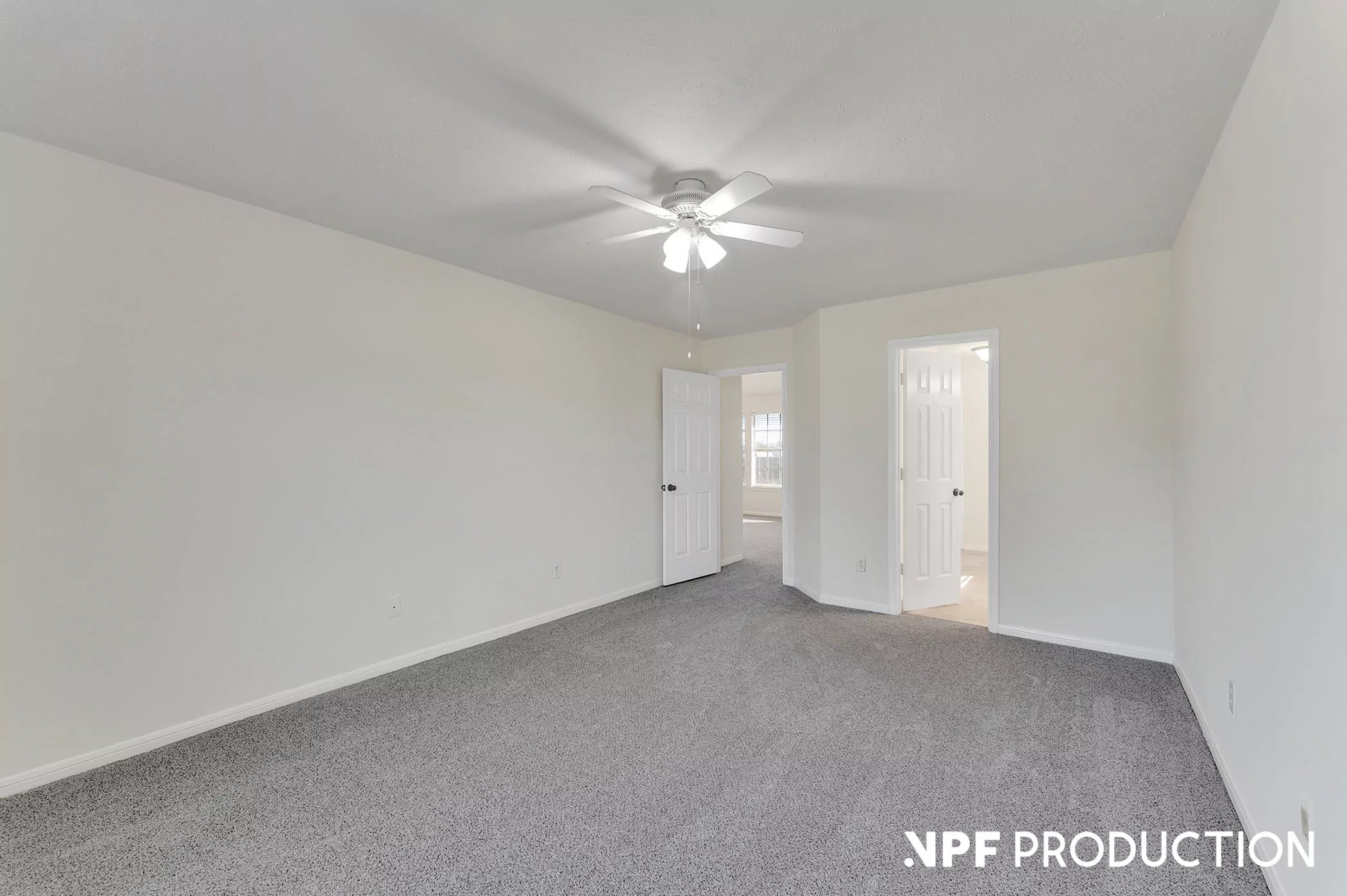 Master Bedroom Upstairs virtual staging before and after