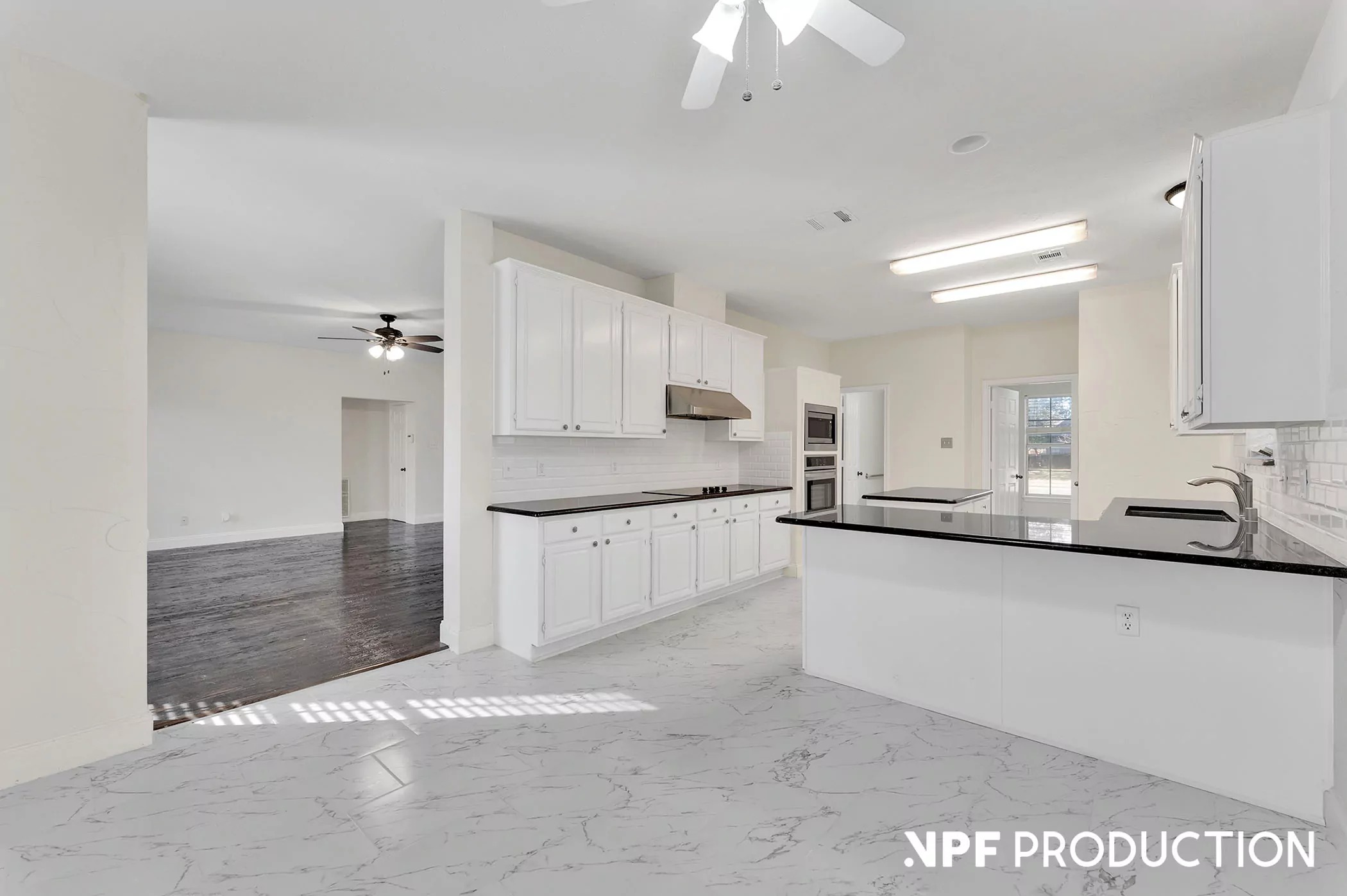 Breakfast Area virtual staging before and after